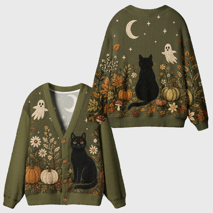 Vintage Christmas Knit Cardigan Sweaters-boldoversize
