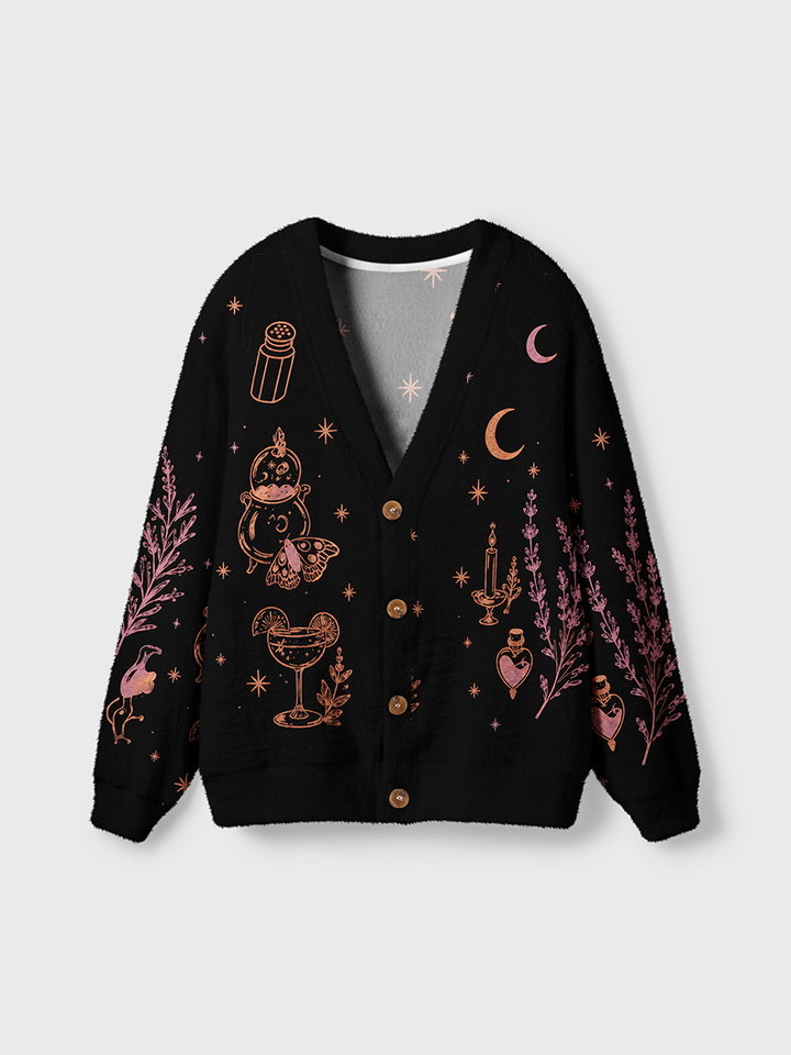 Vintage Vintage Witch Practical Magic Cardigan Sweaters-boldoversize