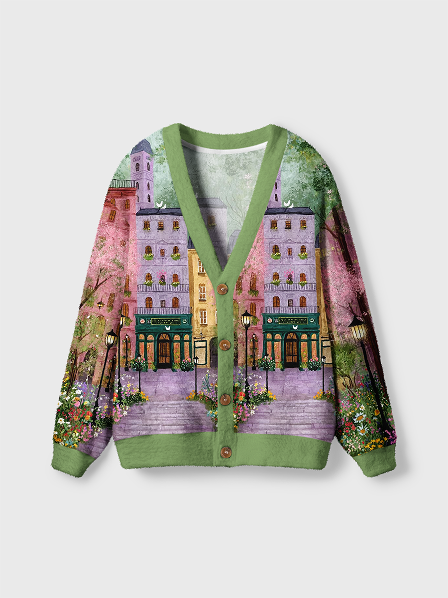 Vintage Christmas Knit Cardigan Sweaters-boldoversize