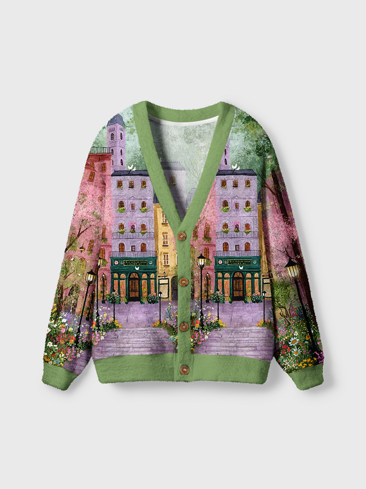 Vintage Christmas Knit Cardigan Sweaters-boldoversize