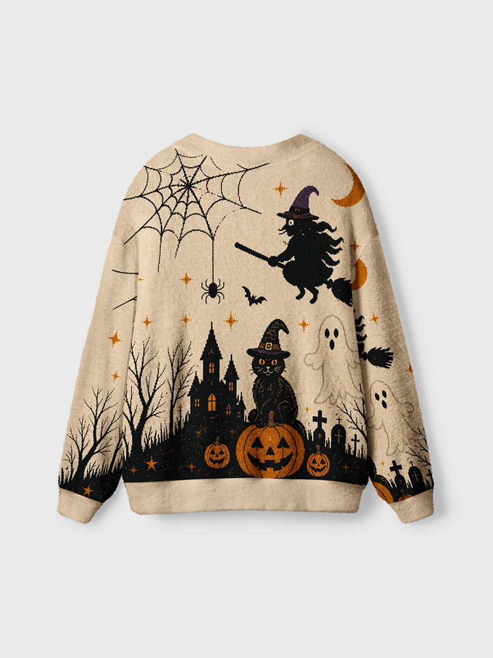 Vintage Halloween Cardigan Sweaters-boldoversize