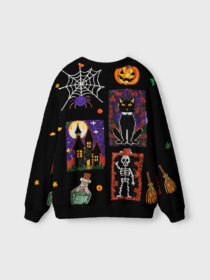 Vintage Halloween Element Cardigan