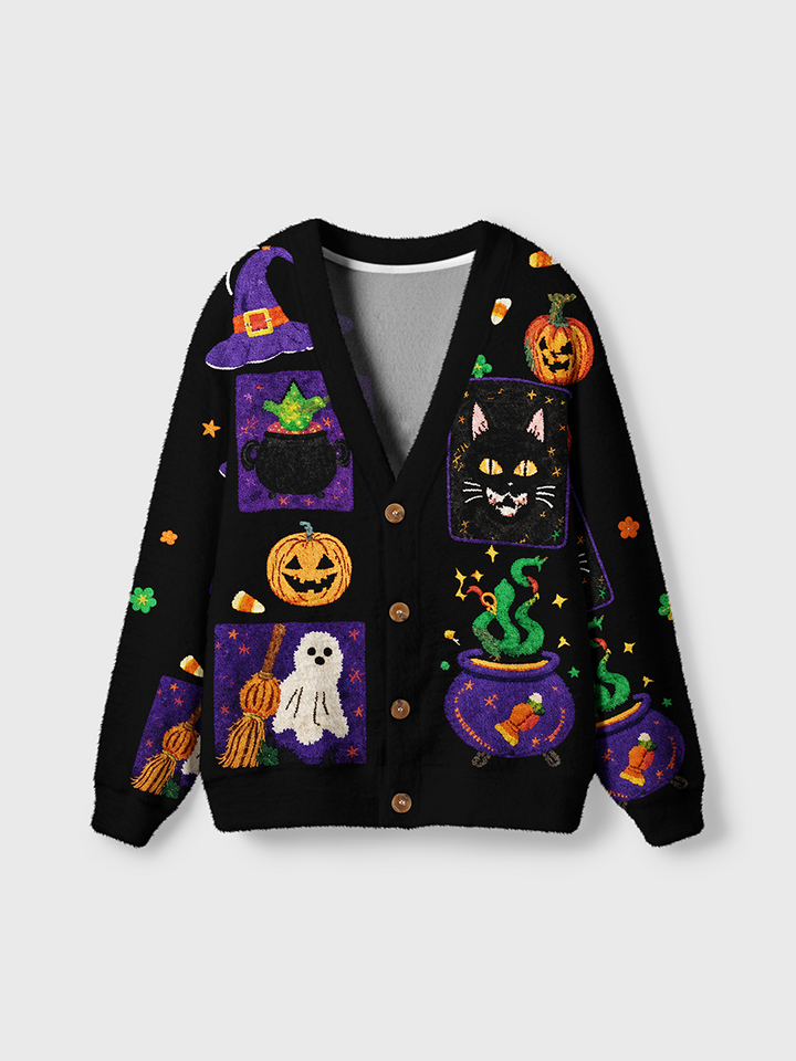 Vintage Halloween Element Cardigan