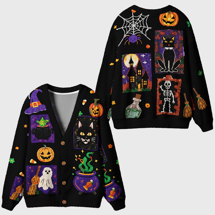 Vintage Halloween Element Cardigan