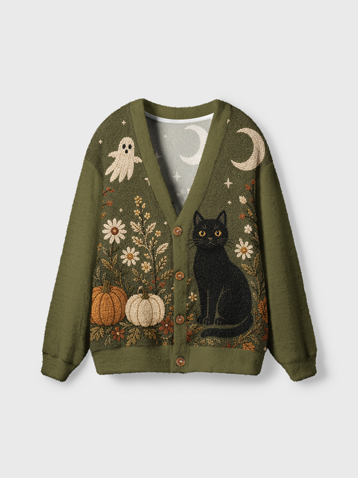 Vintage Christmas Knit Cardigan Sweaters-boldoversize