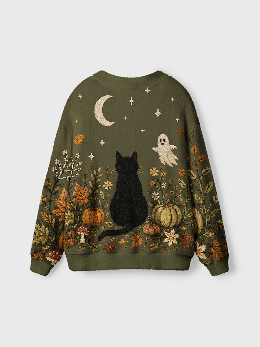 Vintage Christmas Knit Cardigan Sweaters-boldoversize
