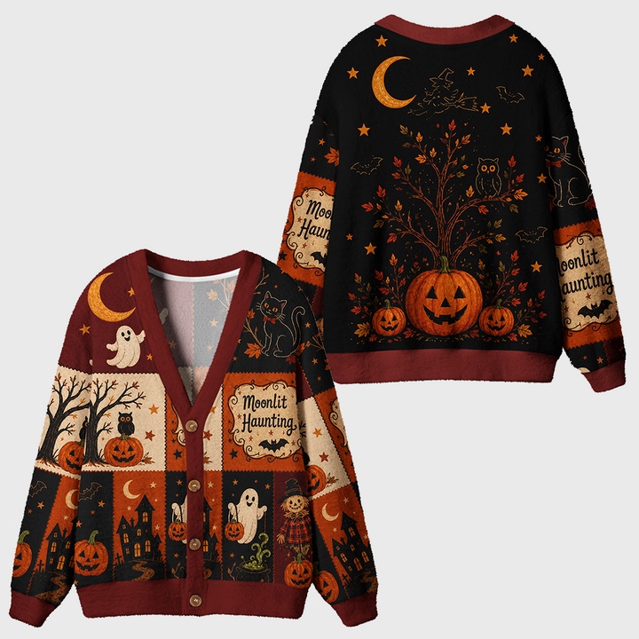Vintage Christmas Knit Cardigan Sweaters-boldoversize