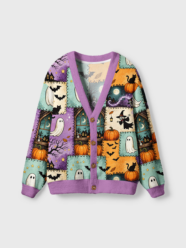 Vintage Christmas Knit Cardigan Sweaters-boldoversize