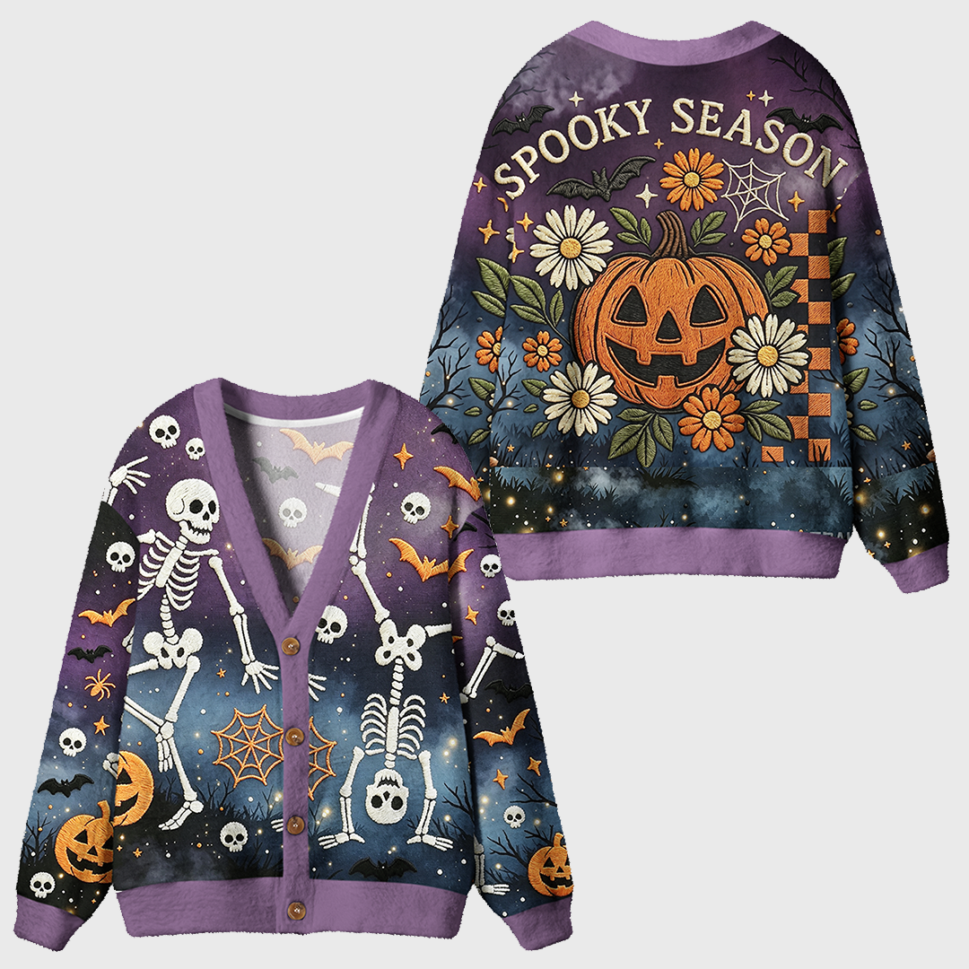Vintage Christmas Knit Cardigan Sweaters-boldoversize