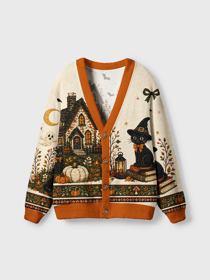 Vintage Christmas Knit Cardigan Sweaters-boldoversize
