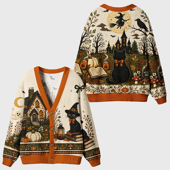 Vintage Christmas Knit Cardigan Sweaters-boldoversize