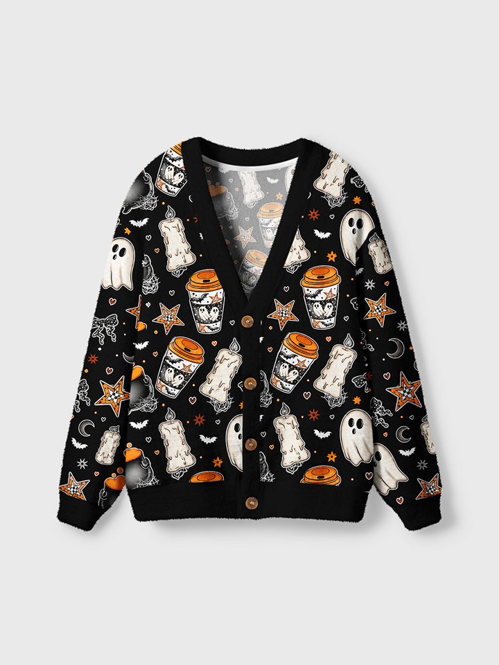 Vintage Fall Witchy Cardigan Sweaters-boldoversize