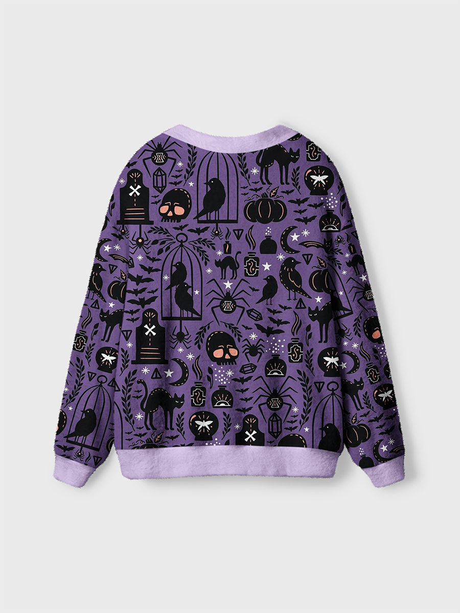 Vintage Fall Witchy Cardigan Sweaters-boldoversize