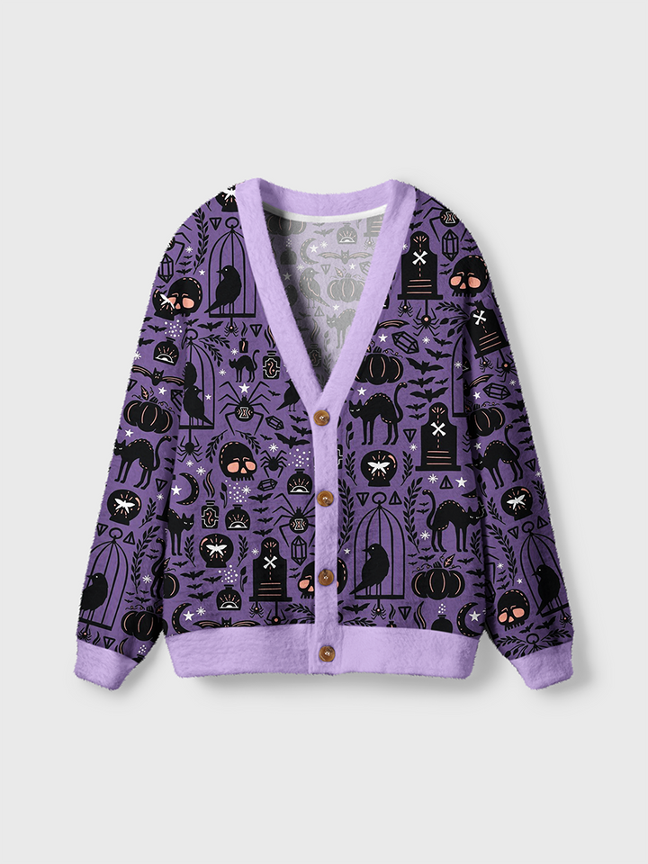 Vintage Fall Witchy Cardigan Sweaters-boldoversize