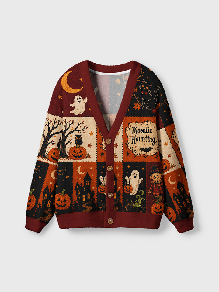 Vintage Christmas Knit Cardigan Sweaters-boldoversize